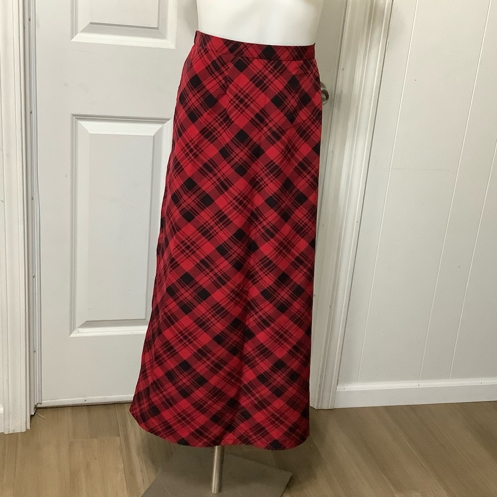 Breckenridge plaid skirt long skirt size 14